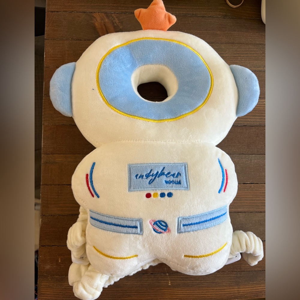 Baby Head Protector Backpack - Astronaut Design, Adjustable Safety Pad